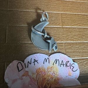 James Avery Rare Retired Lasso Moon Star Charm! 925